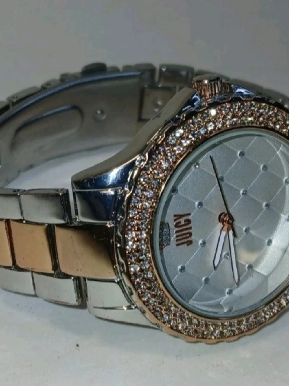 Juicy By Juicy Couture Women's Watch JC/5043 Quartz Rose Gold Silver 38mm